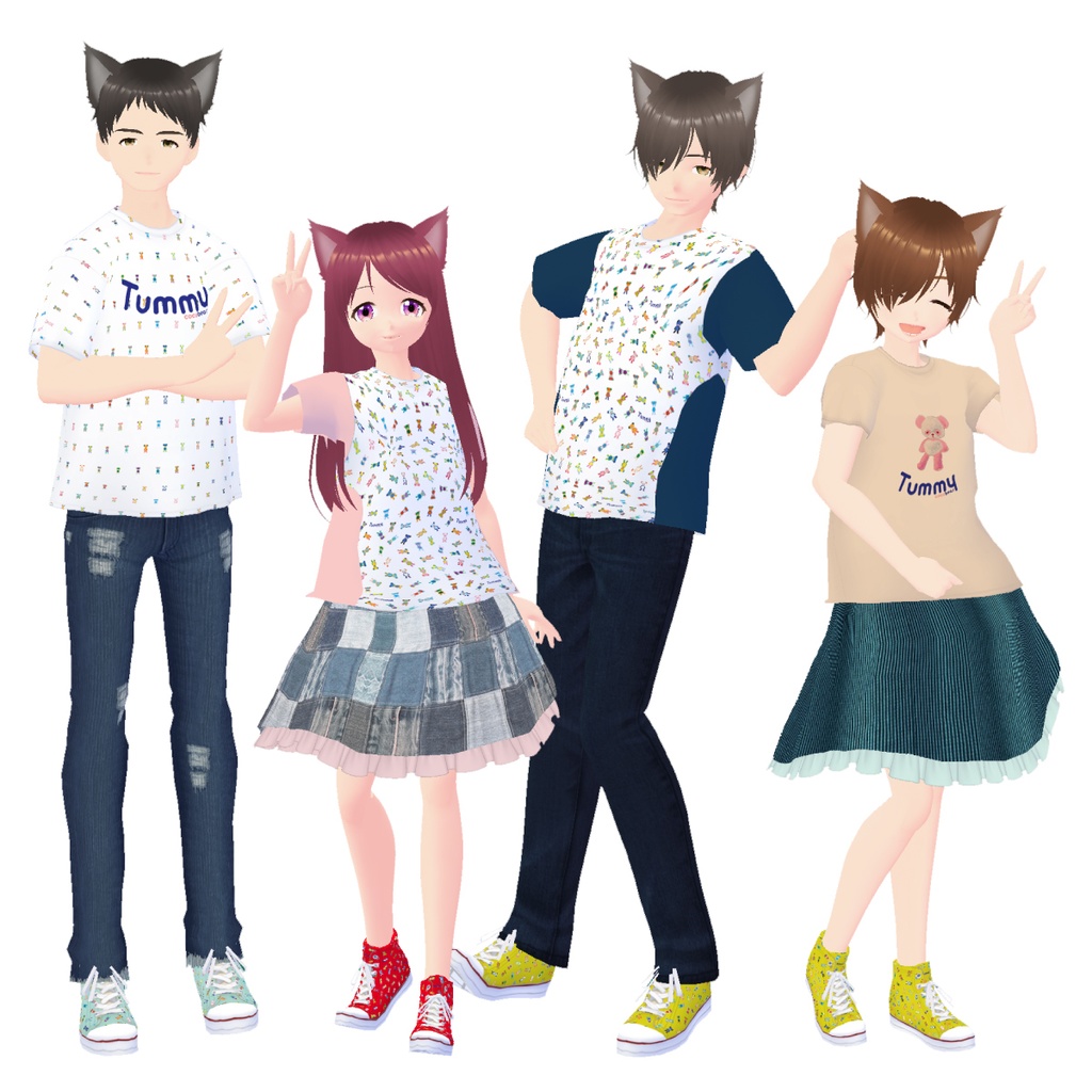 【#VRoid】Tシャツ cocoartオリジナル(Tummyシリーズ)Scat