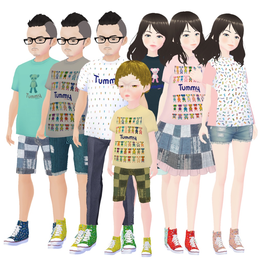 【#VRoid】Tシャツ cocoartオリジナル(Tummyシリーズ)Scat