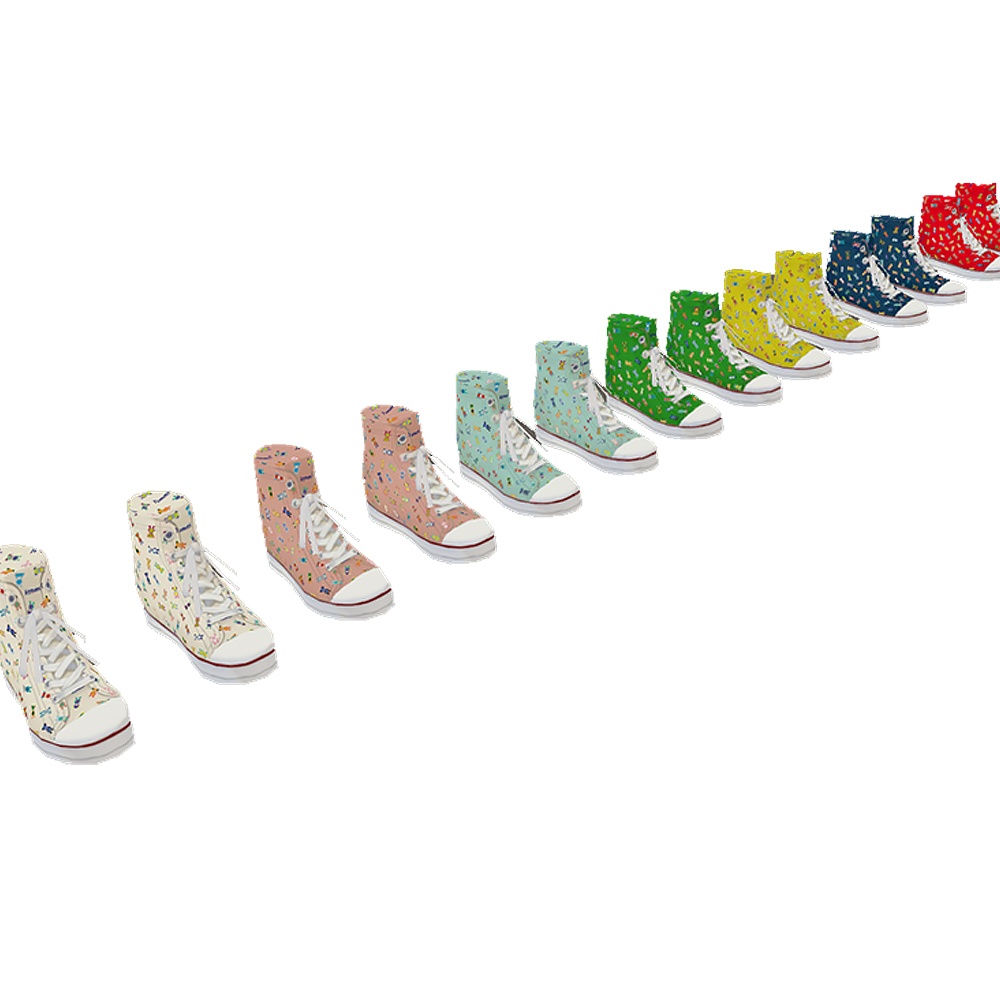 【#VRoid】バッシュ(靴)cocoartオリジナル(Tummyシリーズ)