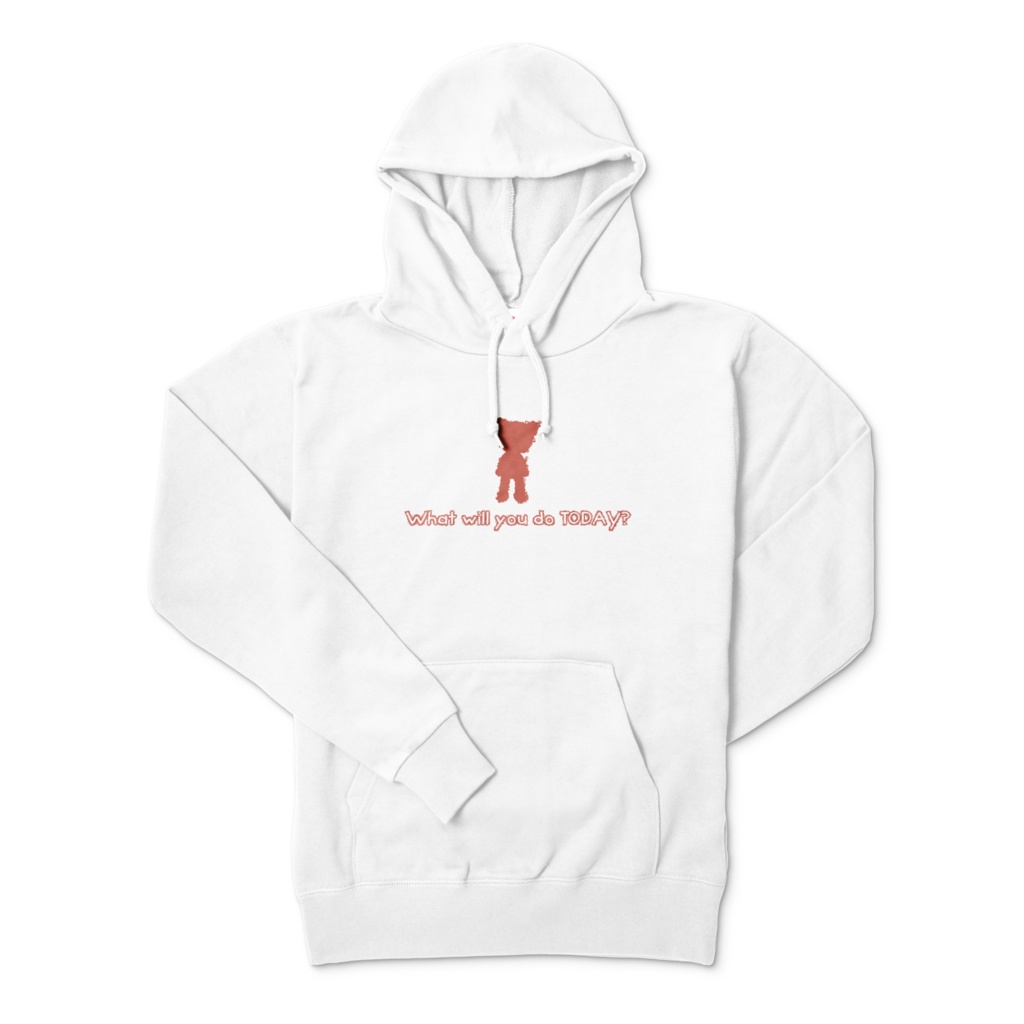 cocoartオリジナル「What will you do today?」パーカー(プルオーバー)