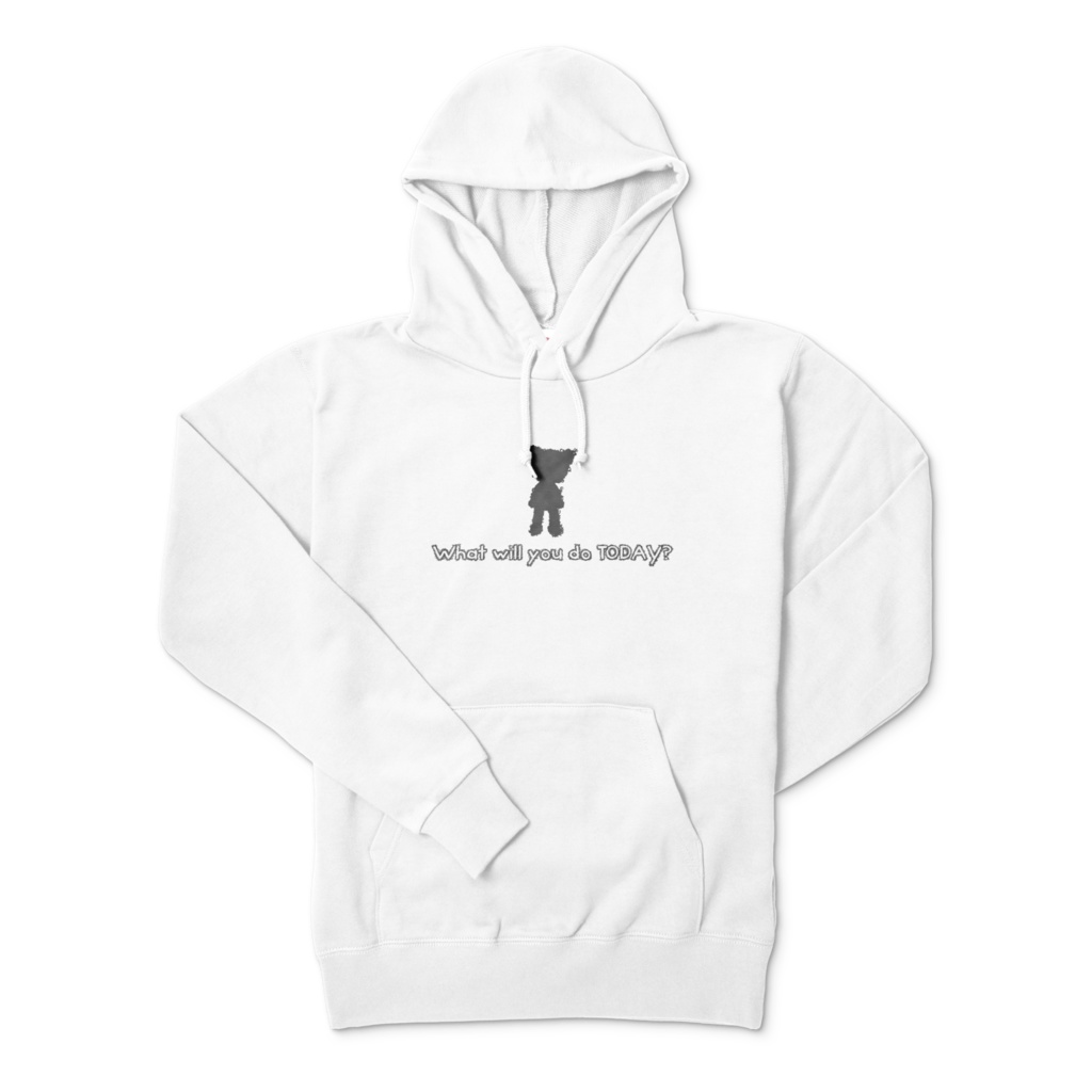 cocoartオリジナル「What will you do today?」パーカー(プルオーバー)