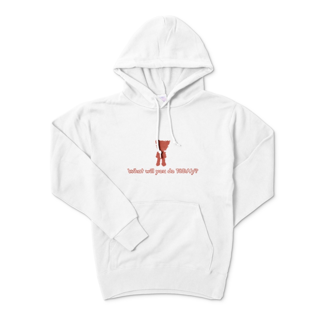 cocoartオリジナル「What will you do today?」パーカー(プルオーバー)