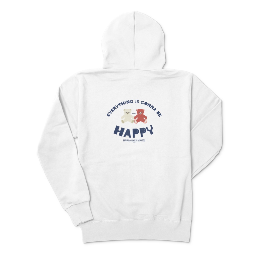 cocoartオリジナル「EVERYTHING IS GONNA BE HAPPY」パーカー(プルオーバー)