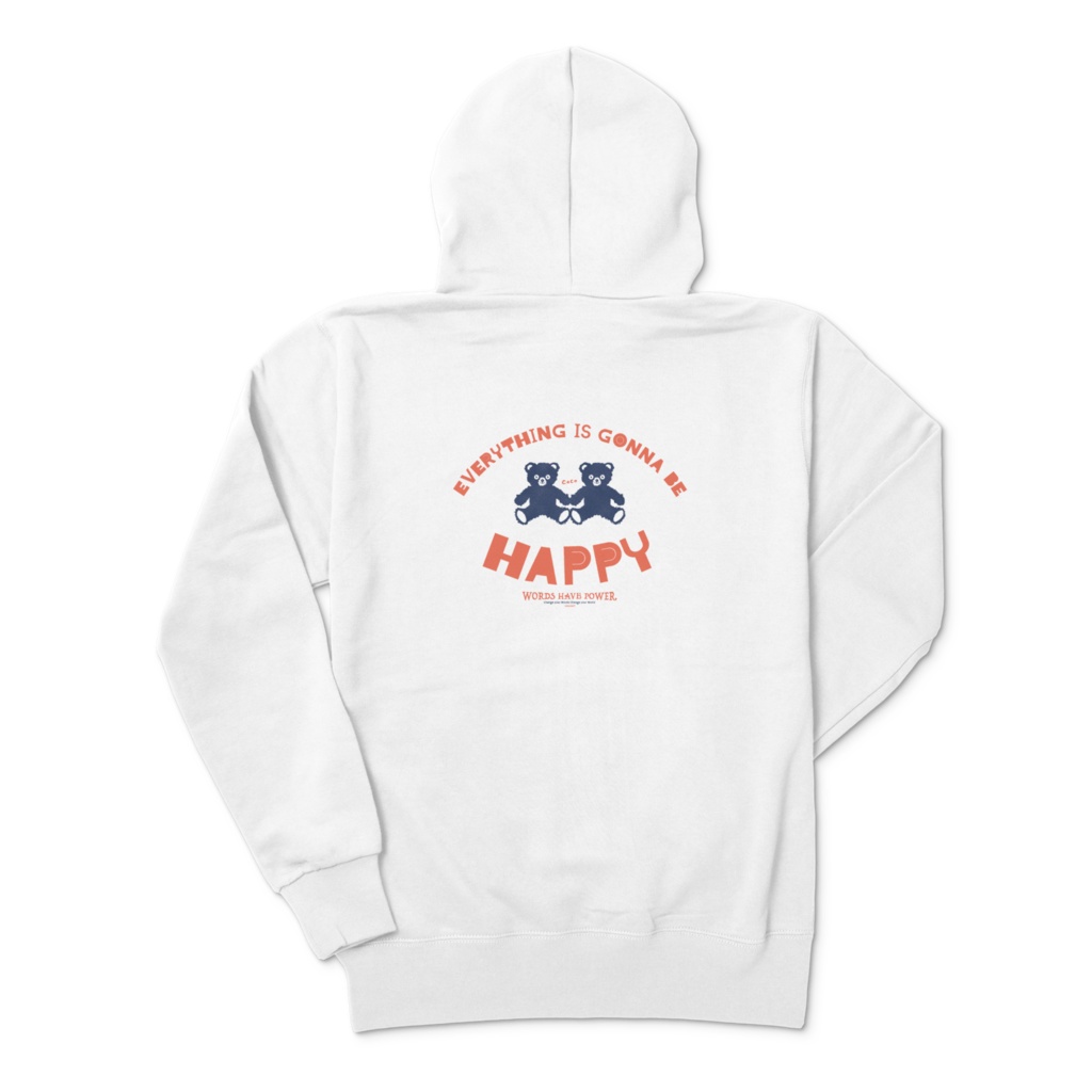 cocoartオリジナル「EVERYTHING IS GONNA BE HAPPY」パーカー(プルオーバー)