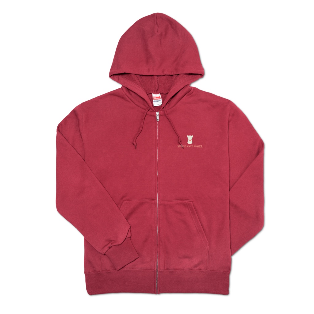 cocoartオリジナル「WORDS HAVE POWER」パーカー(ジップアップ)
