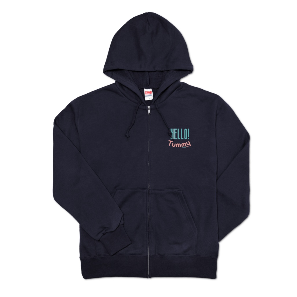 cocoartオリジナル「Tummy」パーカー(ジップアップ)