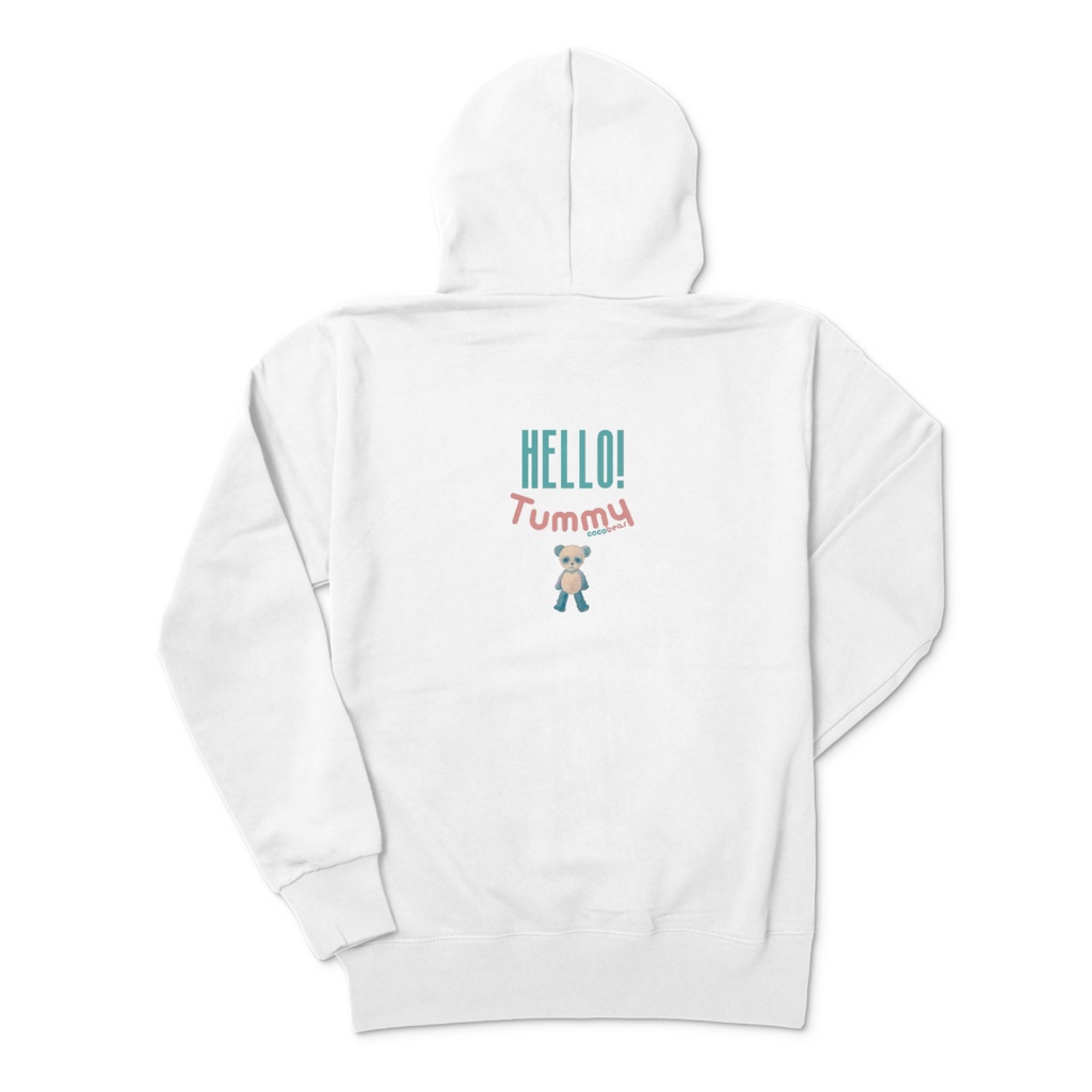 cocoartオリジナル「Tummy」パーカー(ジップアップ)