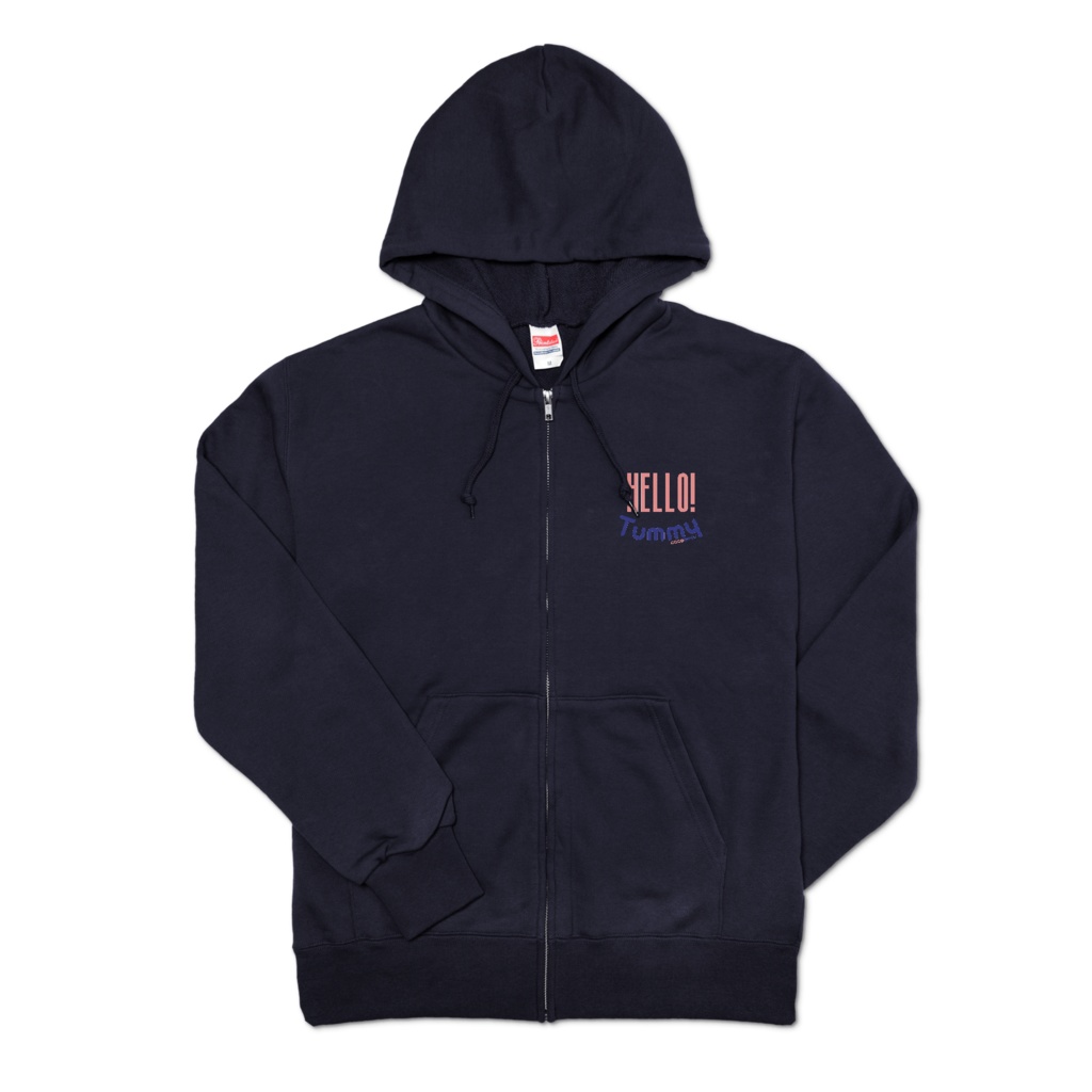 cocoartオリジナル「Tummy」パーカー(ジップアップ)