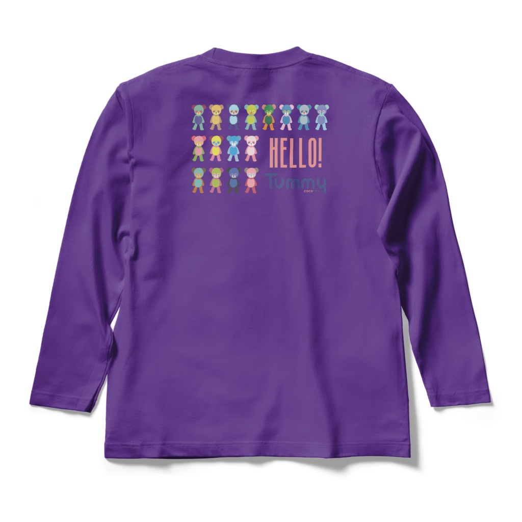 cocoartオリジナル「Tummy」ロンT(バック)