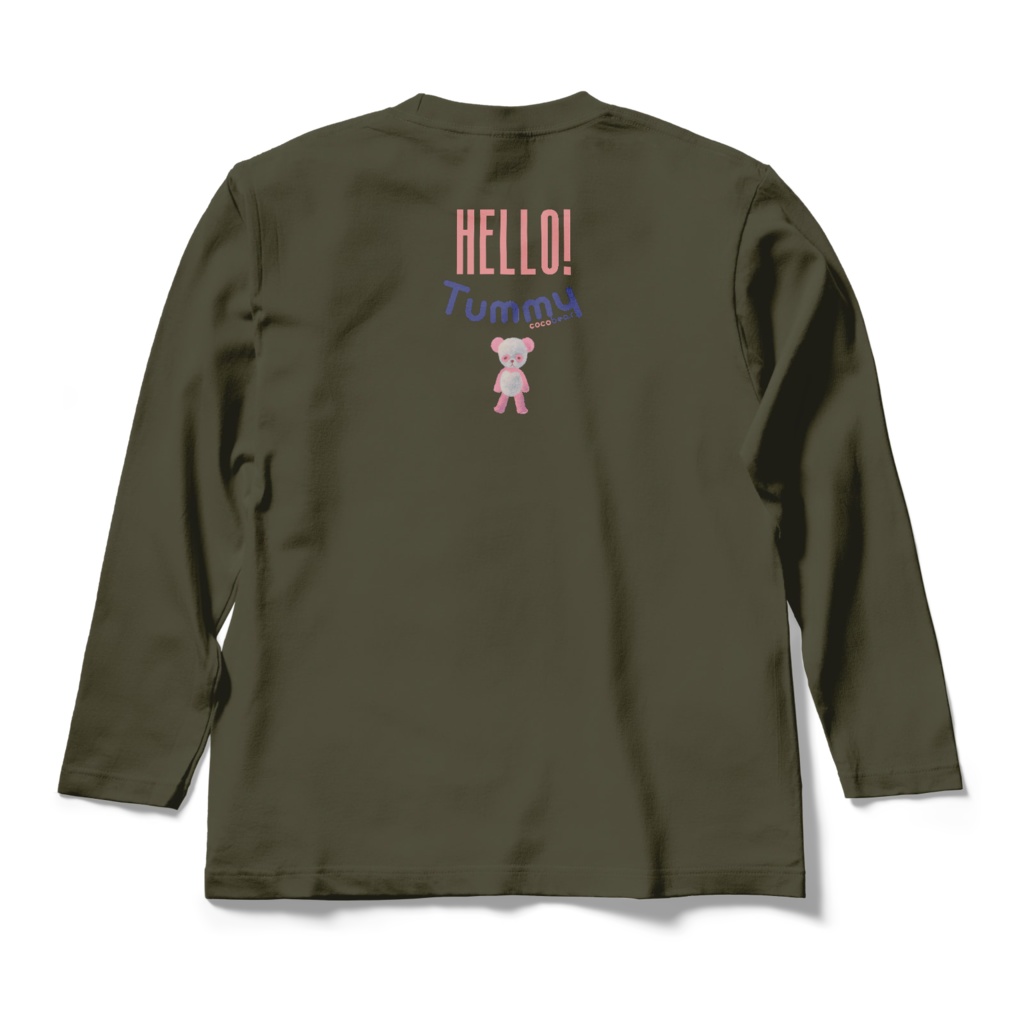 cocoartオリジナル「Tummy」ロンT(バック)
