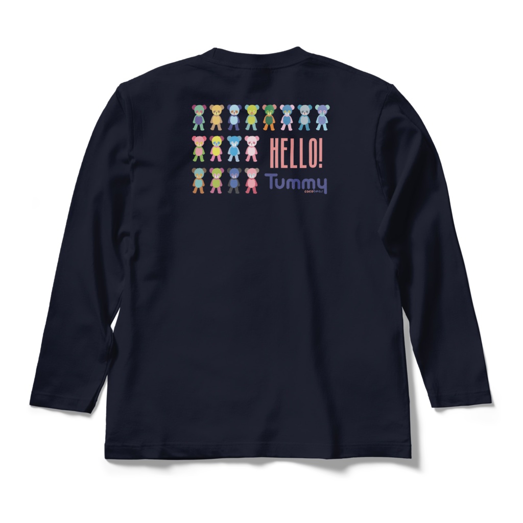 cocoartオリジナル「Tummy」ロンT(バック)