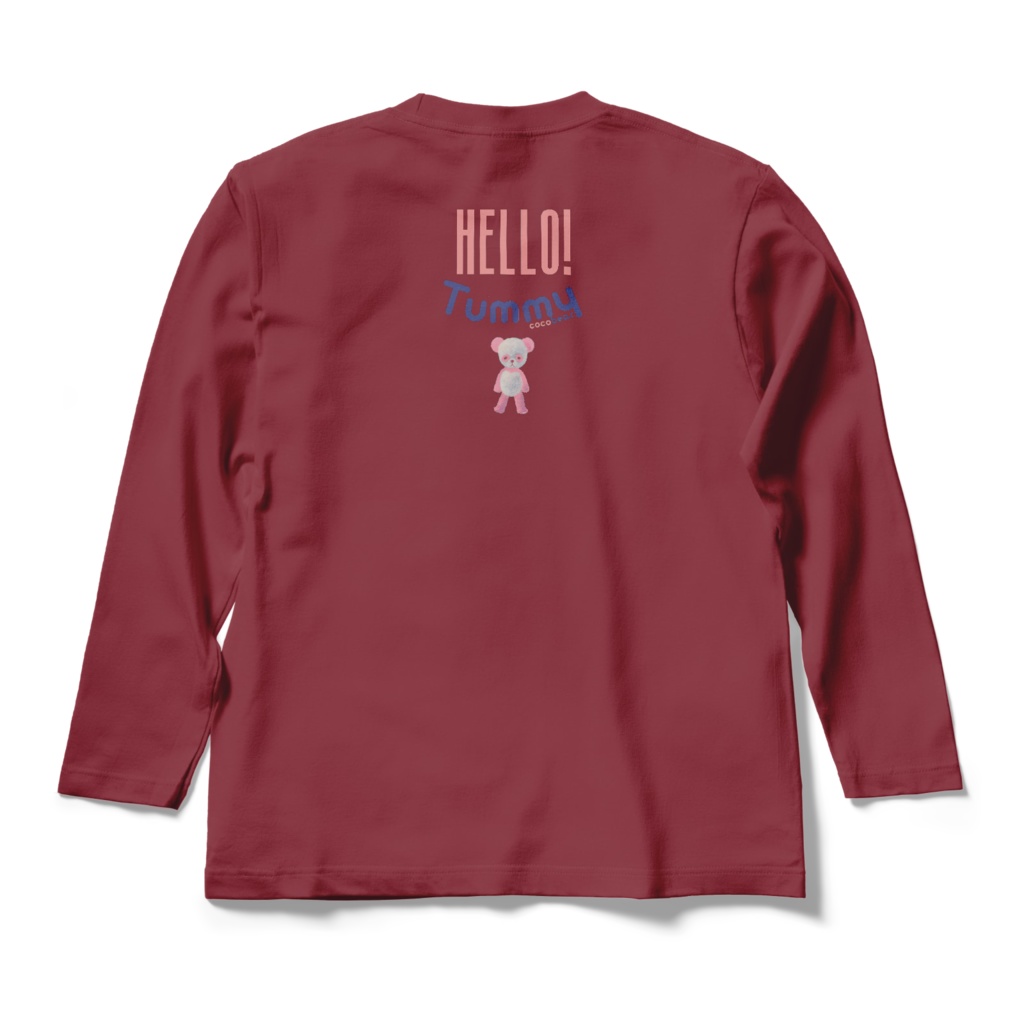 cocoartオリジナル「Tummy」ロンT(バック)