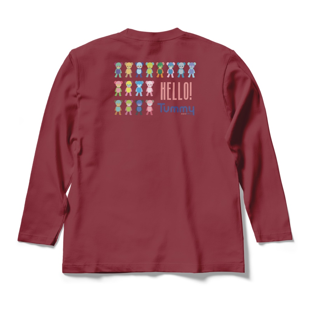 cocoartオリジナル「Tummy」ロンT(バック)