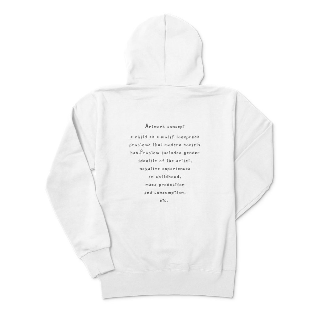 cocoartオリジナル「Artwork concept」パーカー(ジップアップ)