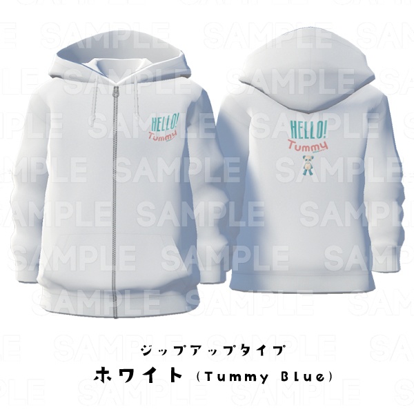 【#VRoid】cocoartオリジナル パーカー(Blue_bear)