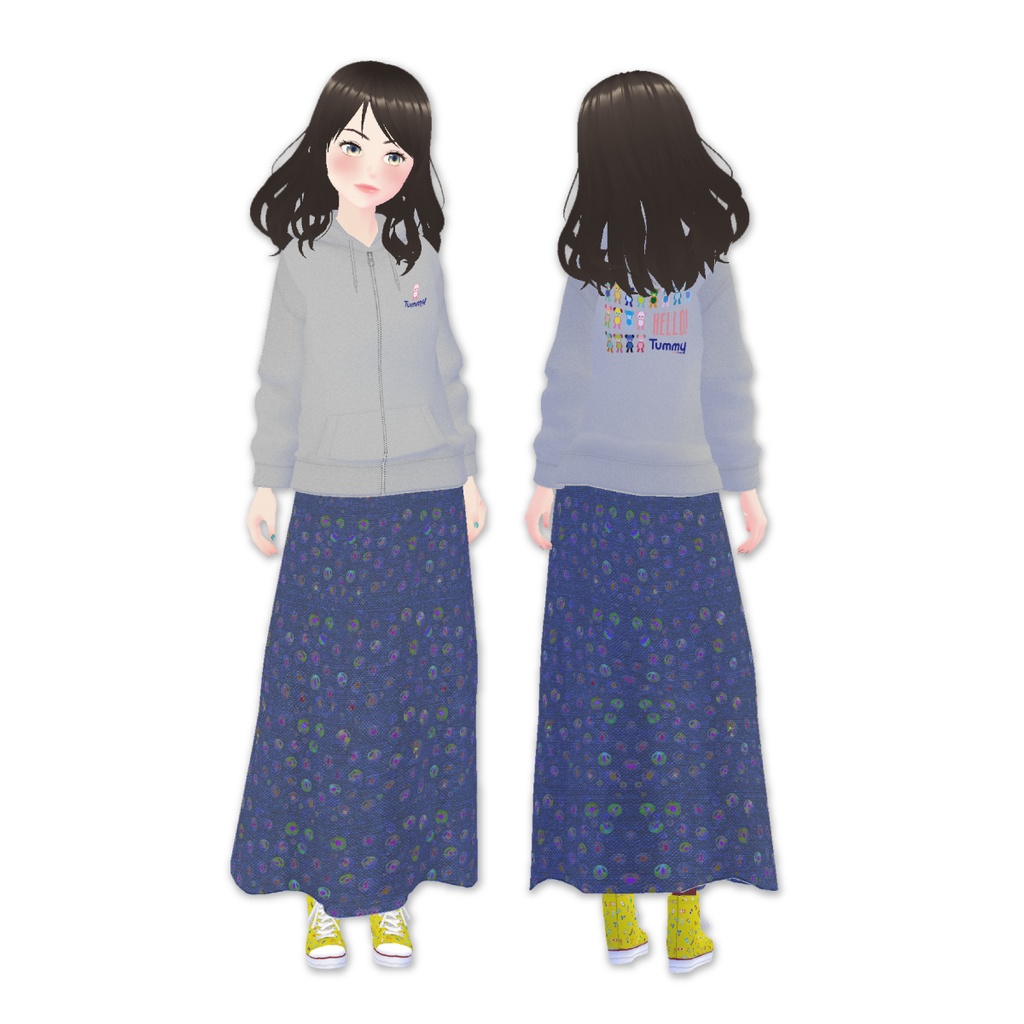 【#VRoid】cocoartオリジナル パーカー(Line_bear)