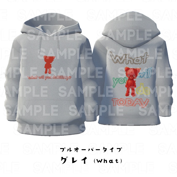 【#VRoid】cocoartオリジナル パーカー(What)