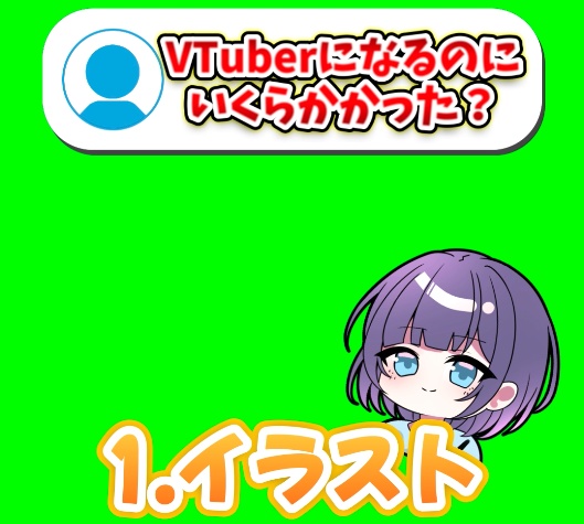 【short動画素材】質問!VTuberになるのにいくら掛かった?