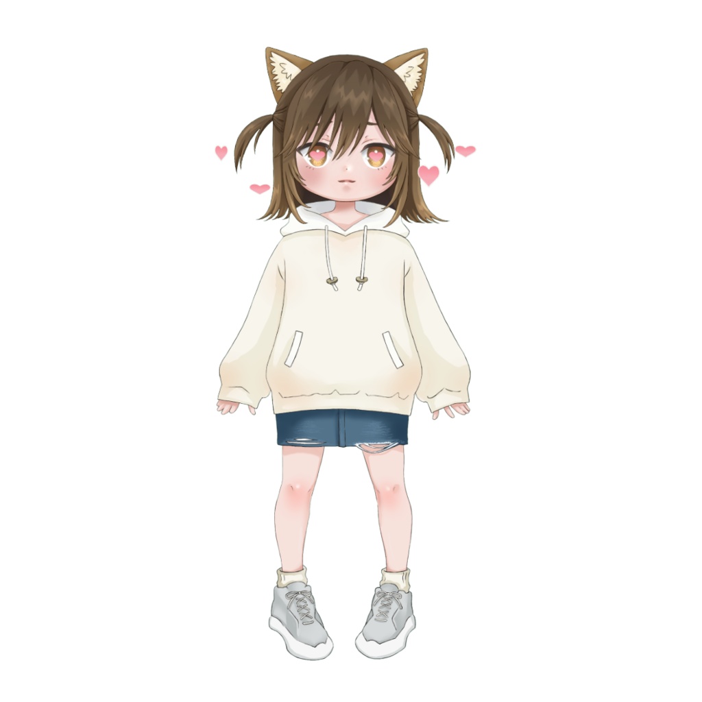 【Live2Dモデル】狐耳の少女