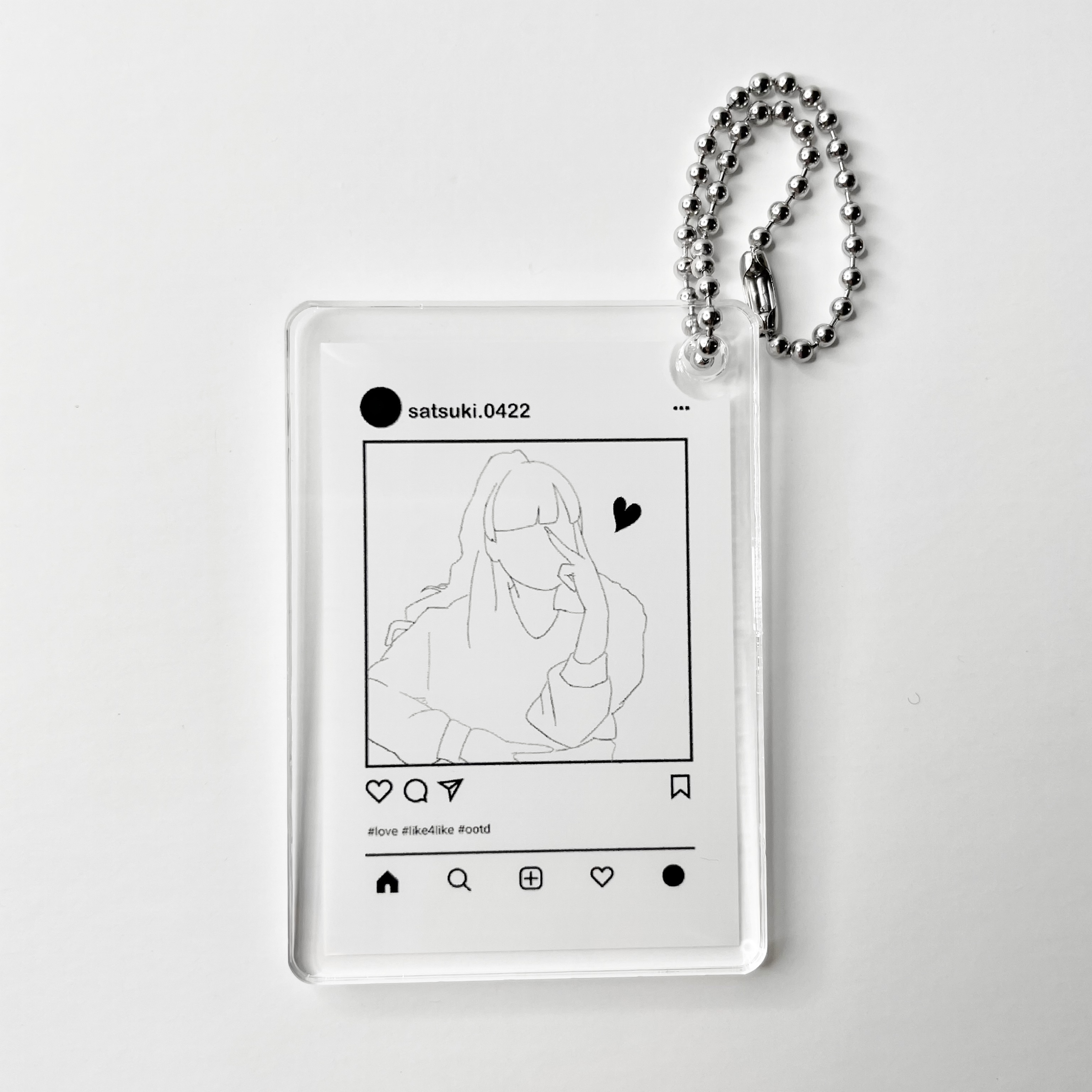 オリジナル アクリルキーホルダー(ボールチェーン)