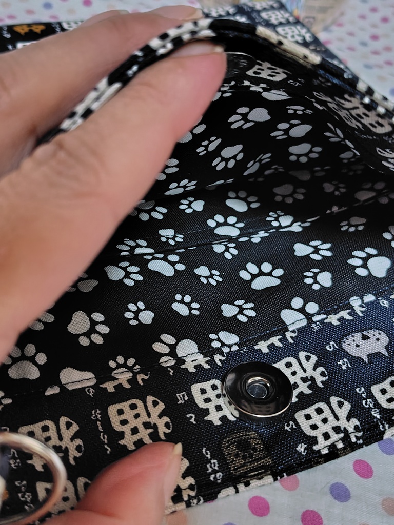 和風な猫さんのミニショルダーバッグ♪