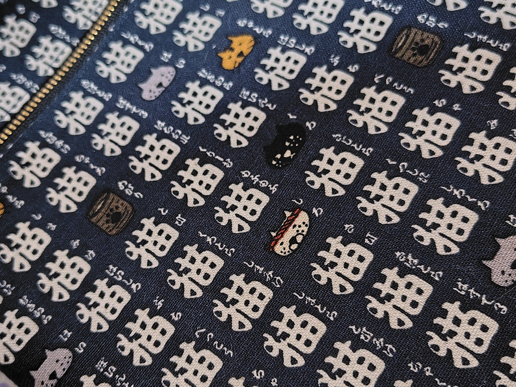 和風な猫さんのミニショルダーバッグ♪