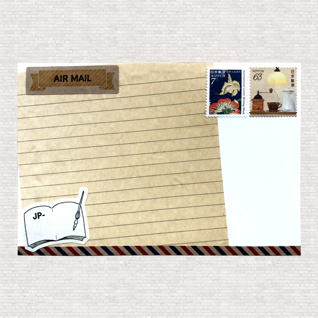 エアメールシール テープとリボン2