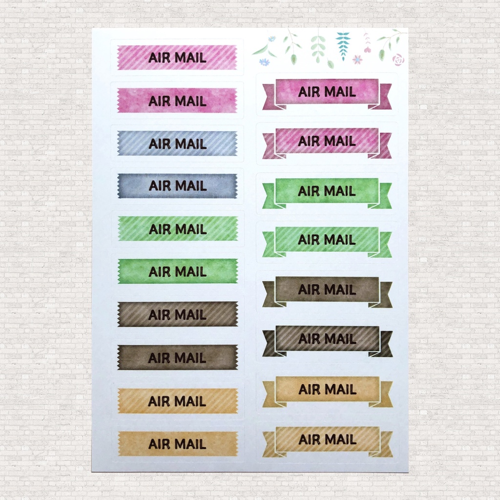 エアメールシール テープとリボン1