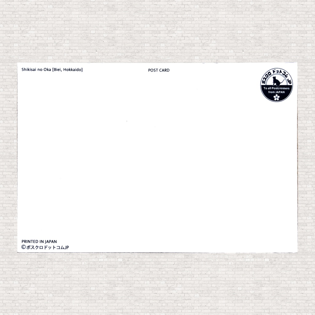 ポストカード 美瑛 色彩の丘