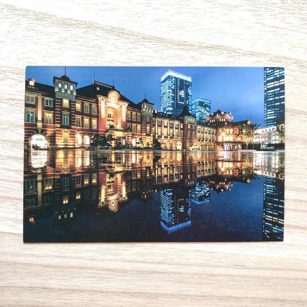 ポストカード 雨上がりの東京駅 ポスクロドットコムjp Booth店 Booth