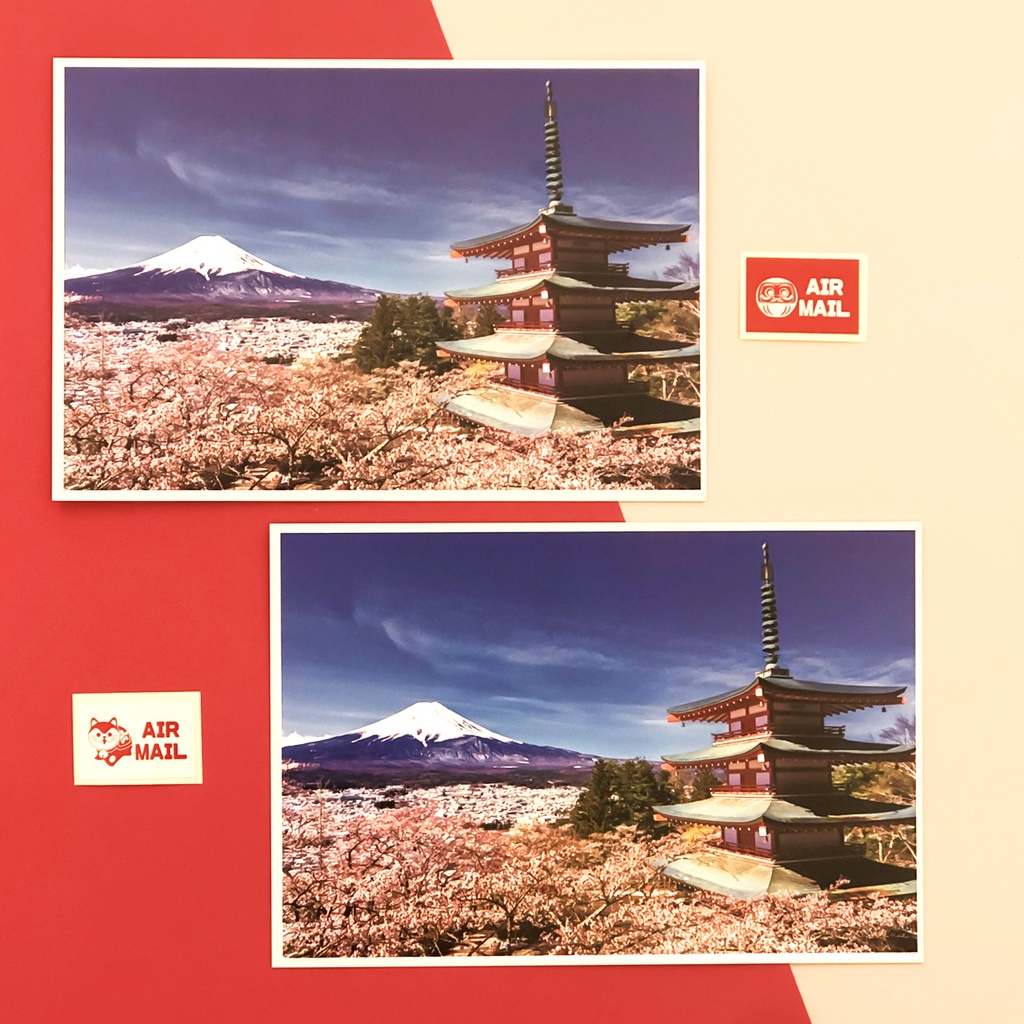 富士山 絵はがき ポストカード