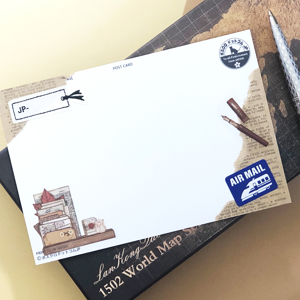 エアメールシール 日本のアイコン 横