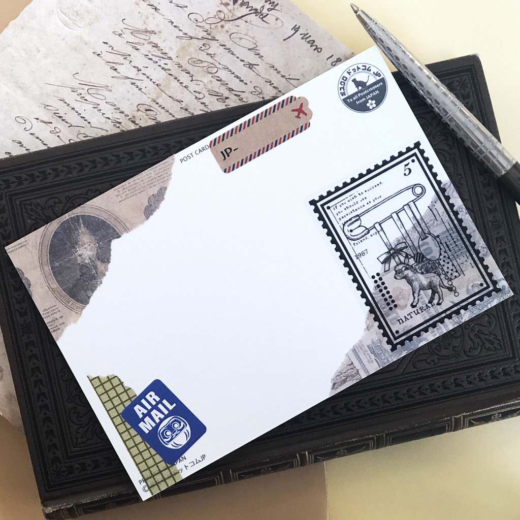 エアメールシール 日本のアイコン 縦