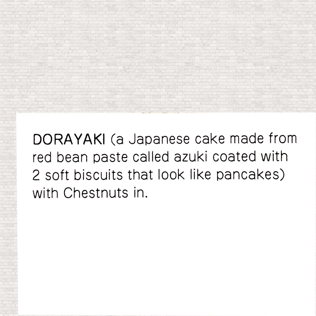 ポストカード 栗入りどら焼き