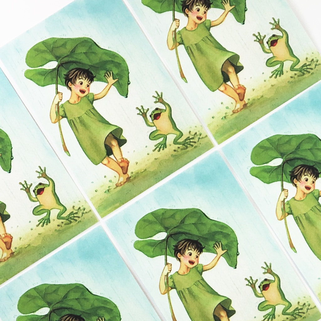 ポストカード 恵みの雨