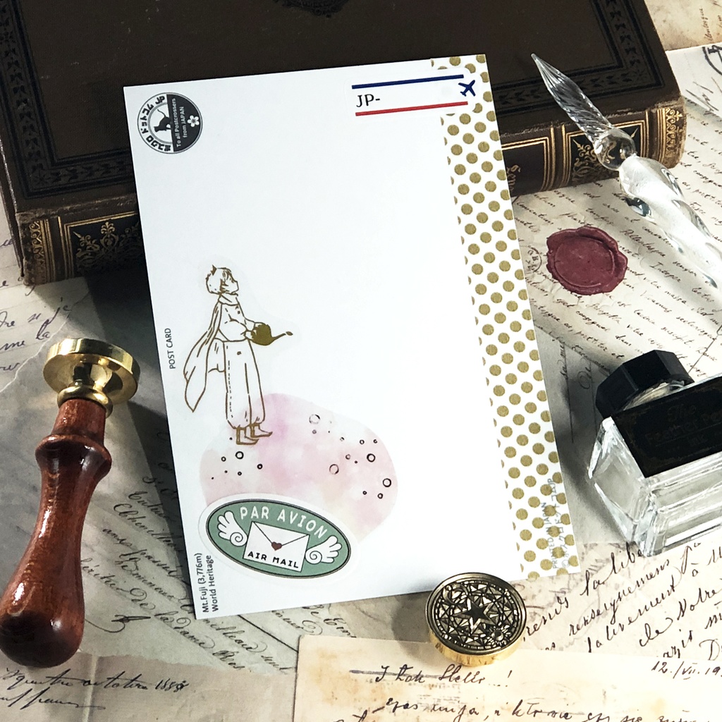 エアメールシール Letter with Wings