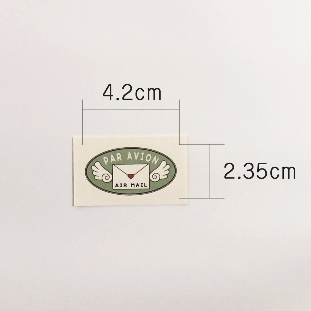 エアメールシール Letter with Wings