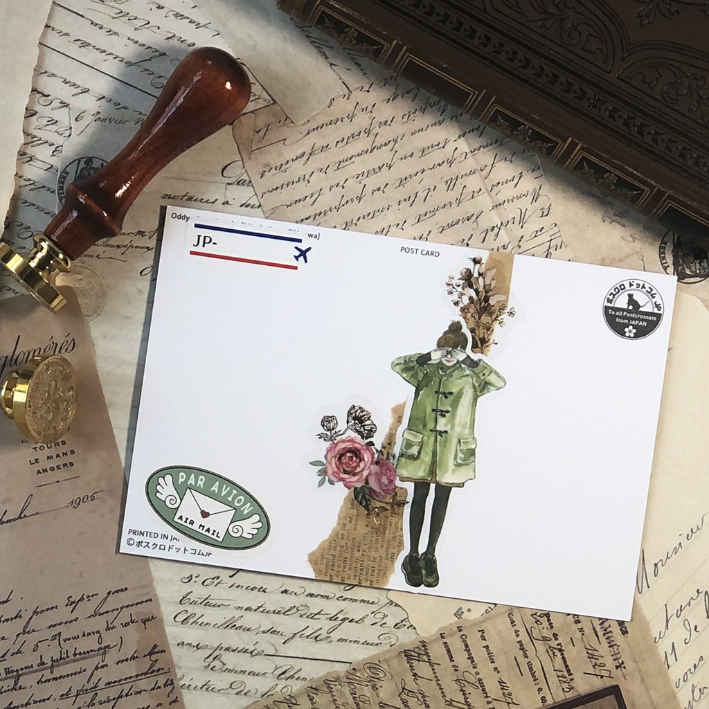 エアメールシール Letter with Wings