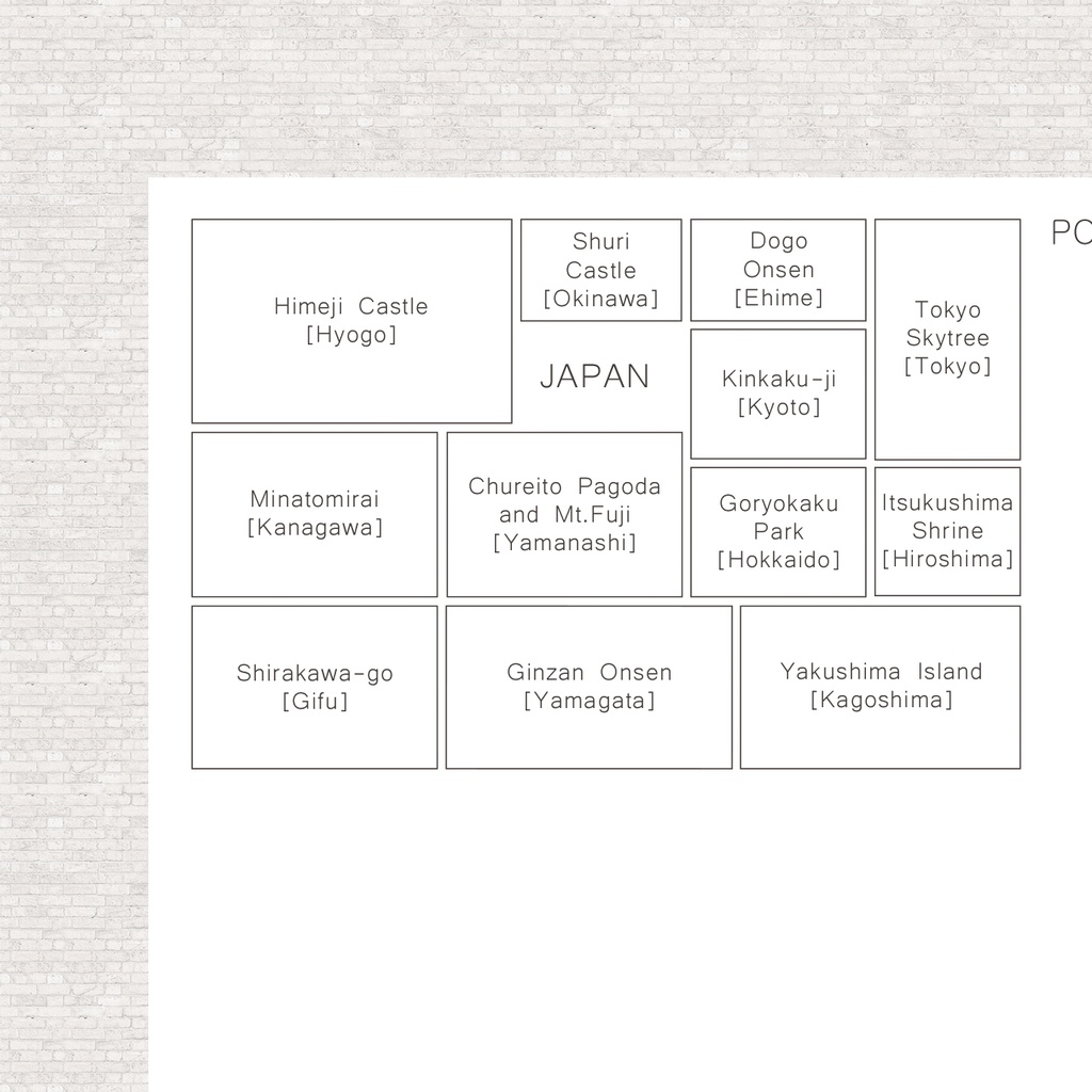 ポストカード マルチビューカード(日本の名所)