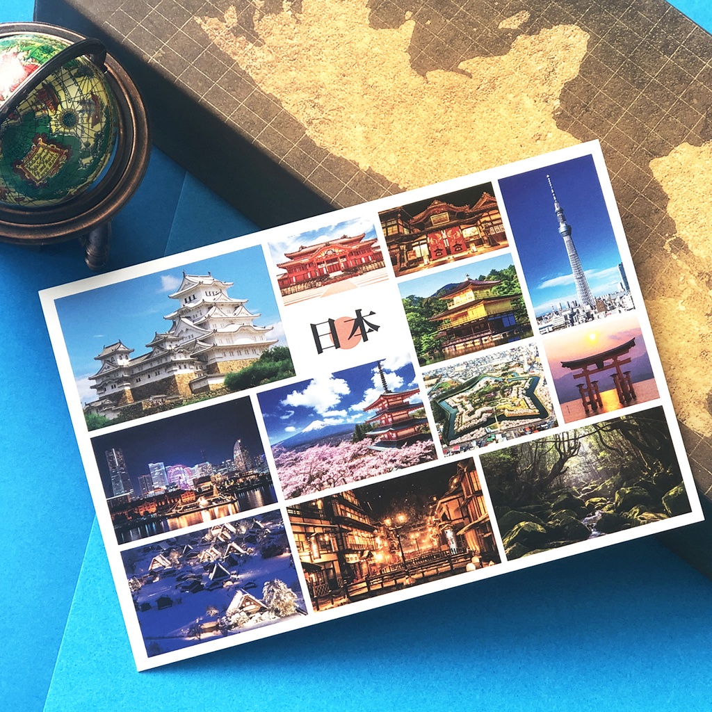 ポストカード マルチビューカード(日本の名所)