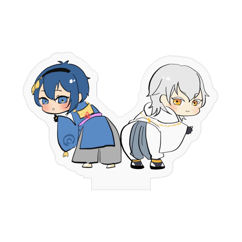 刀剣乱舞 三日月と鶴丸 お尻合わせ