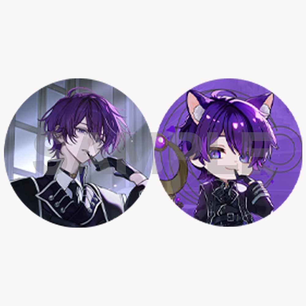 けいてぃ　Sink under the purple　ランダム缶バッジ