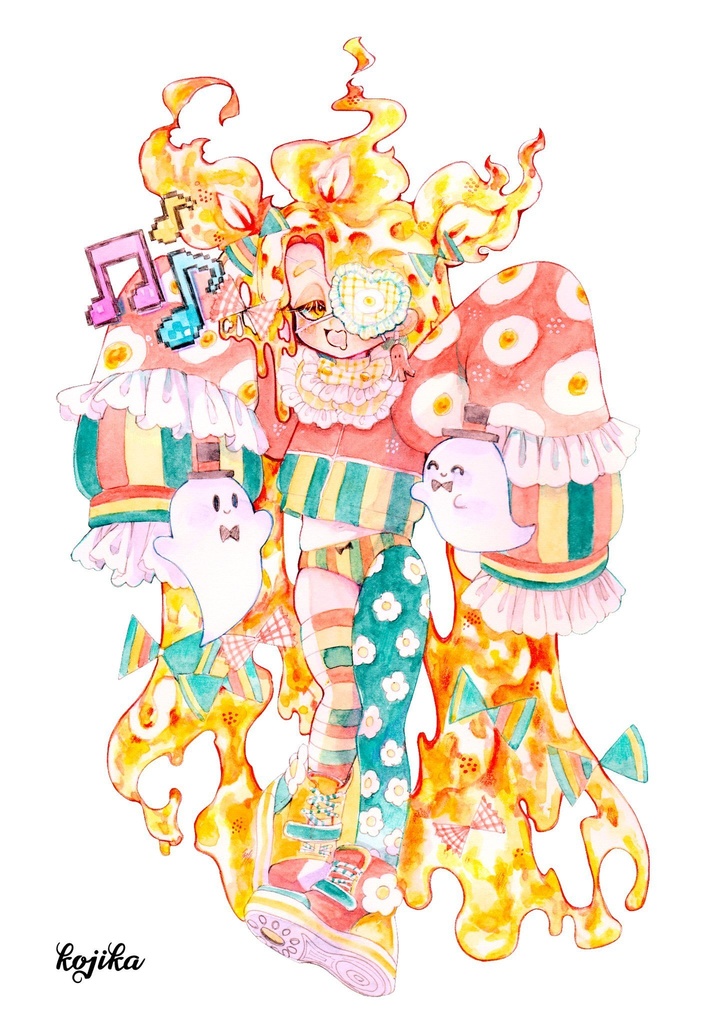 病み病みおばけちゃんポストカード