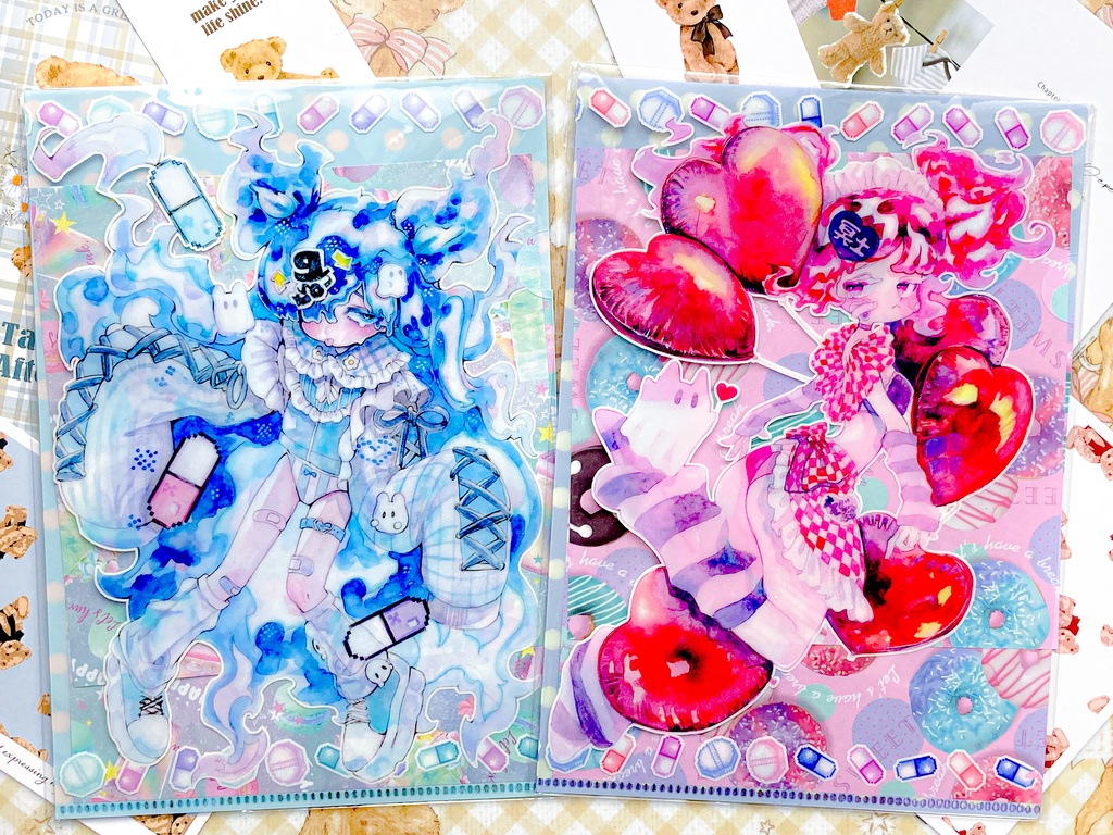 病みおばけクリアファイル