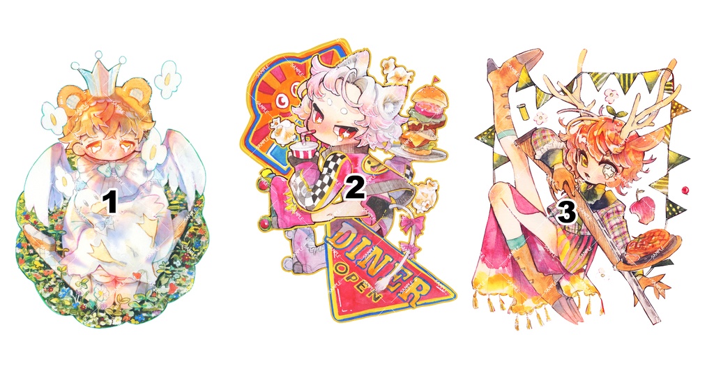 2025夏 デフォルメシリーズ② ポストカード