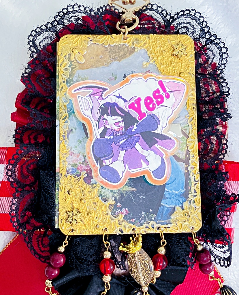 天使と悪魔 ヘアクリップ ステッカー2枚入りセット