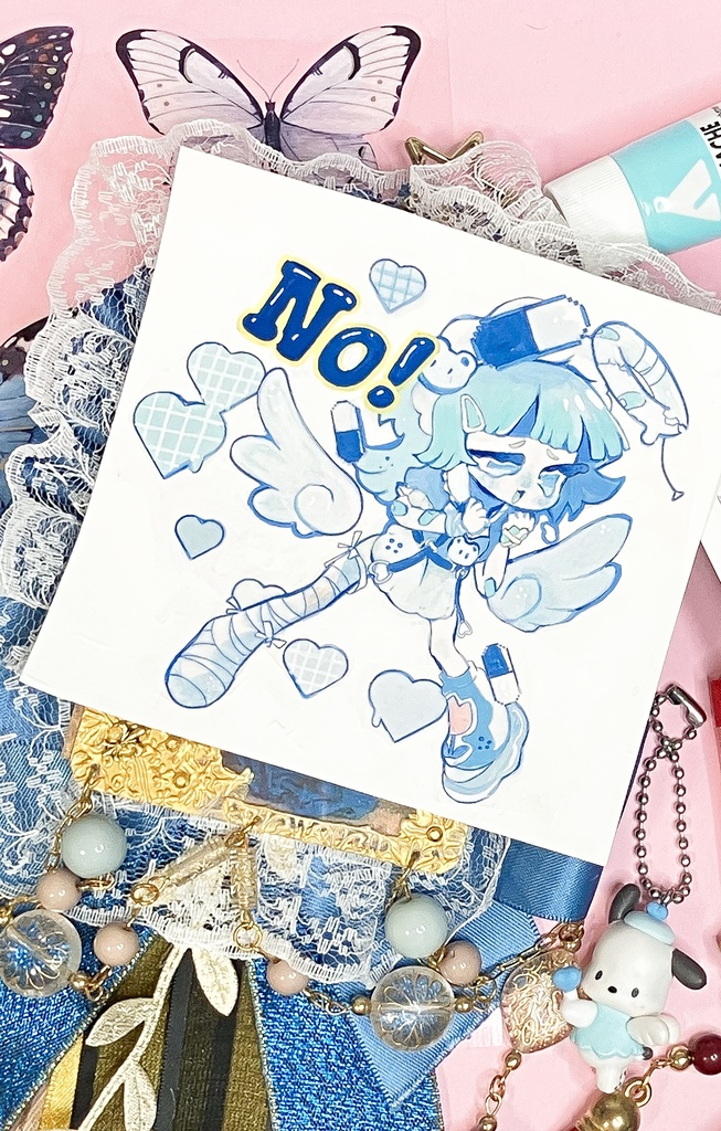 病みかわいい天使ミニ原画