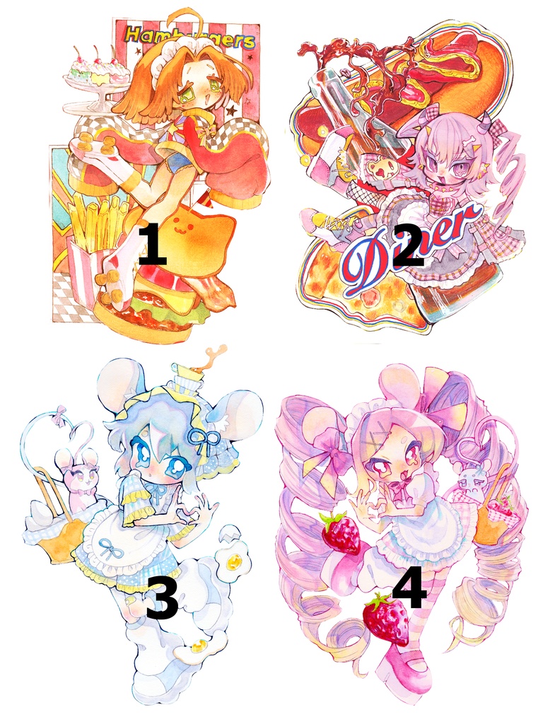 2025冬 デフォルメシリーズ③ ポストカード