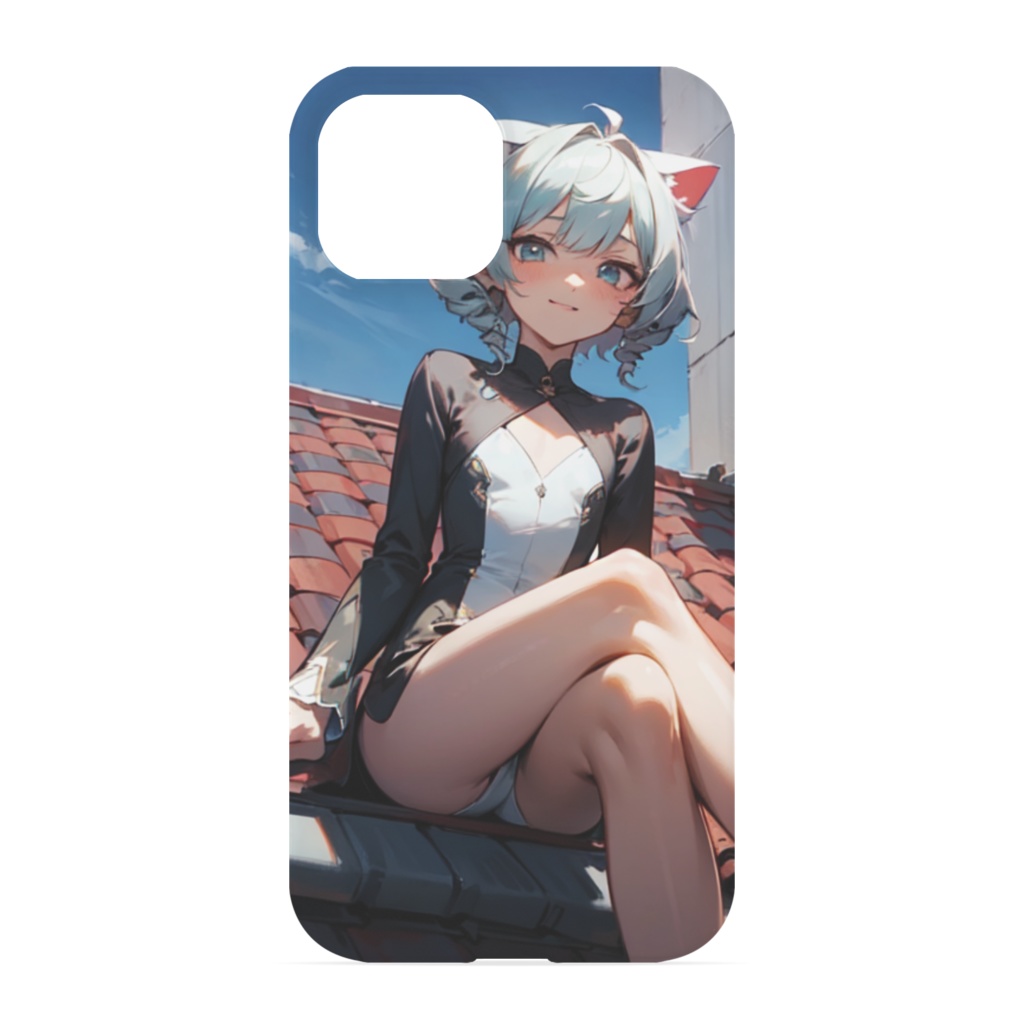 猫耳娘スマホカバー
