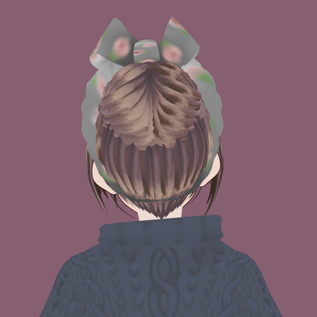 【Vroid用衣装】ヘアバンドリボン